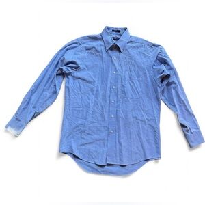 Chaps Ralph Lauren Blue Oxford Shirt Medium 15.5